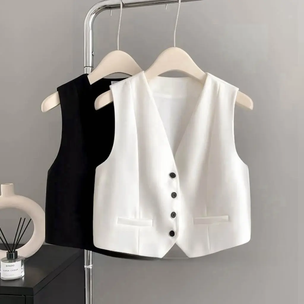 

Women's Elegant Slimming Short Suit Vest Casual All-match Spring Summer Small Coat Style Upper Fashion