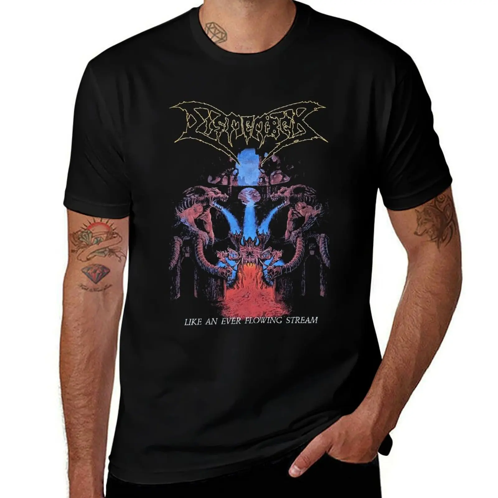 Dismember Life An ever Flowing Stream T-Shirt Sweat Absorbing Sports Tee Shirt T-Shirt