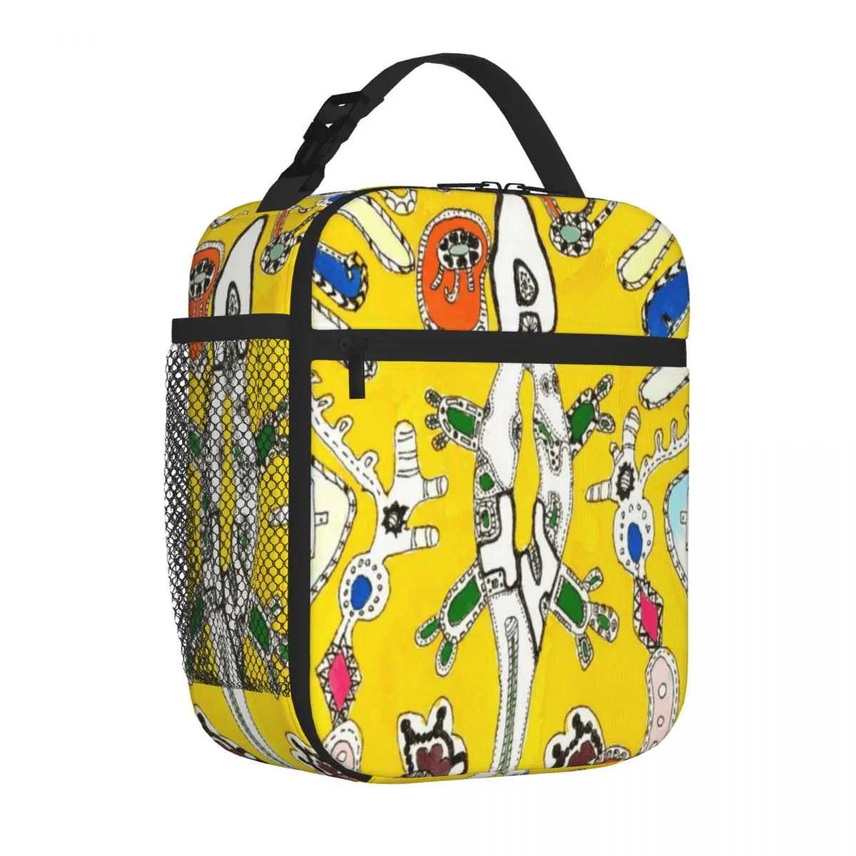 Bestselling Lizard With Pandora S Box Floral Insulated Tote Staff Lunch Leakproof Lunch Bag