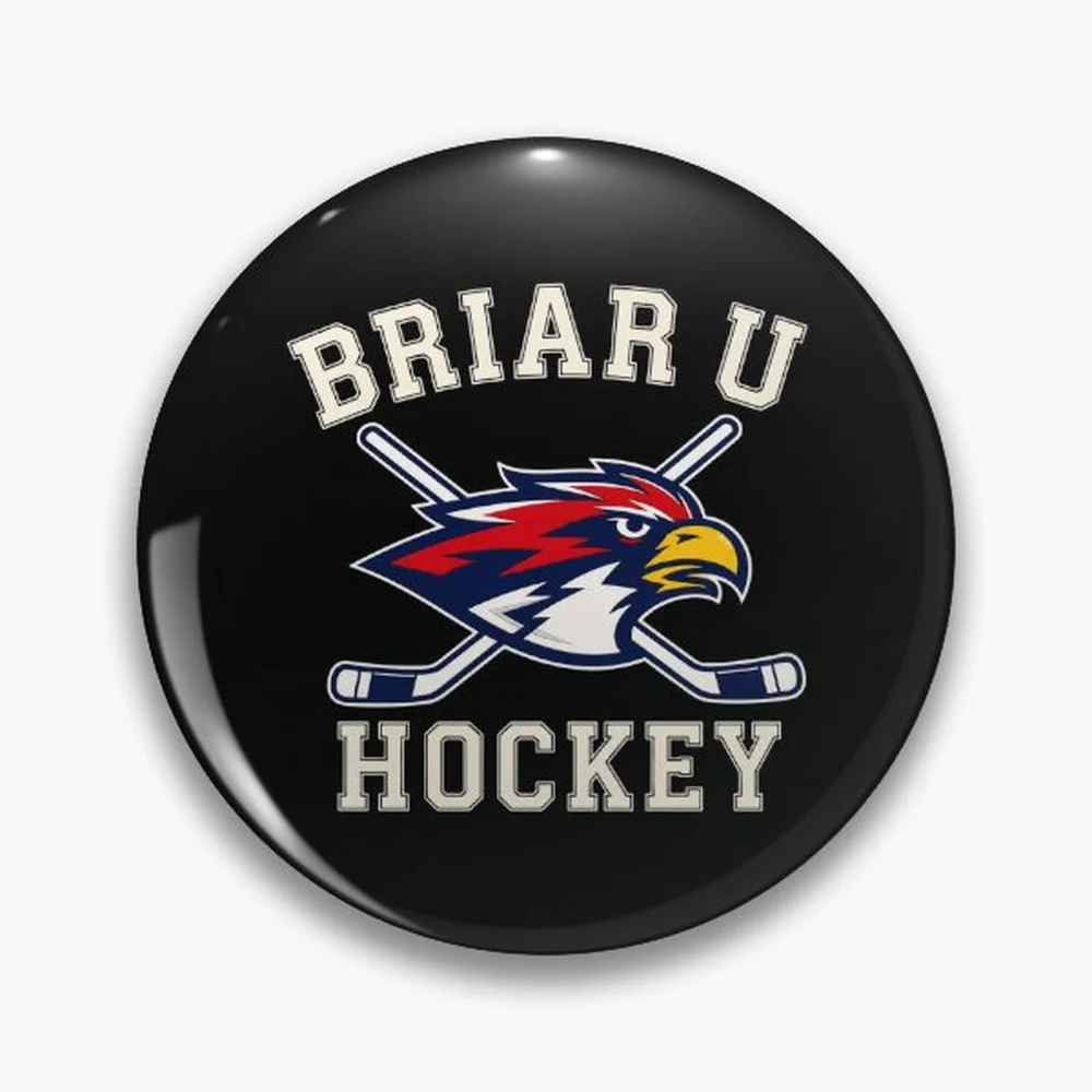 Briar U Hockey, Off Campus, Graham 44, Logan 22, Di Laurentis Pin Holographic Star Heart Pin Brooches Laminated Button Fashion A