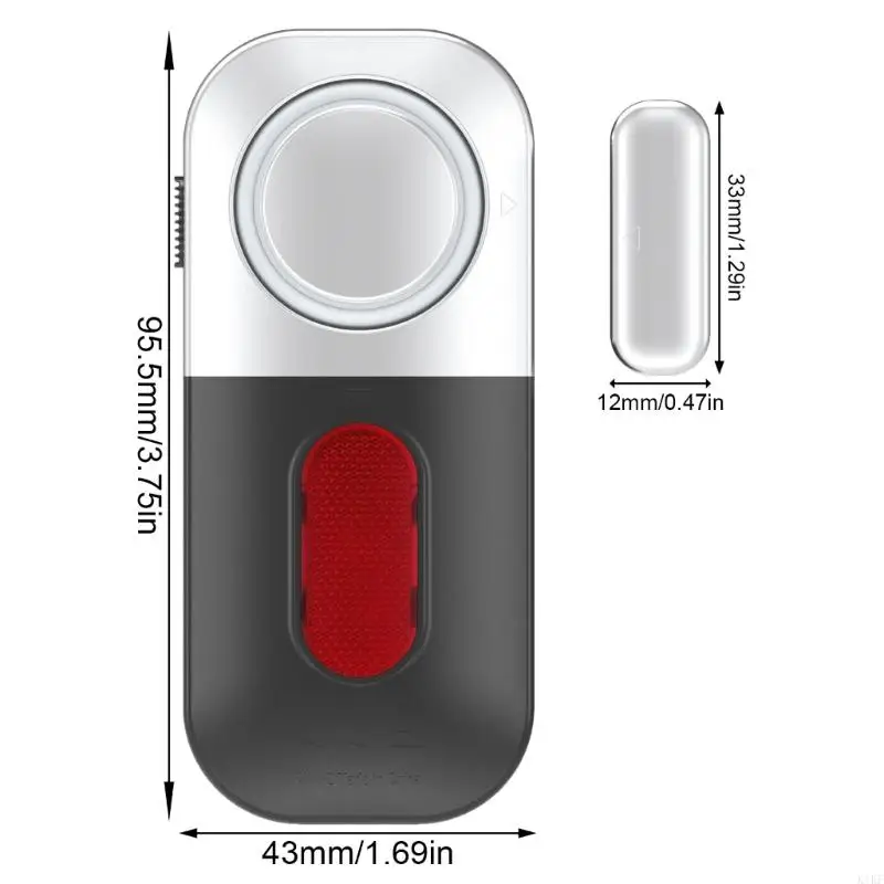 Sensori della finestra della porta wireless alto decibel Allarme per sicurezza ufficio della casa 130db K1KF