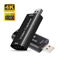 4K HDTV Video Capture Card Streaming Board Capture USB 2.0 Full HD 1080P Card Grabber Recorder Box for MI TV PS4 Game DVD Camera