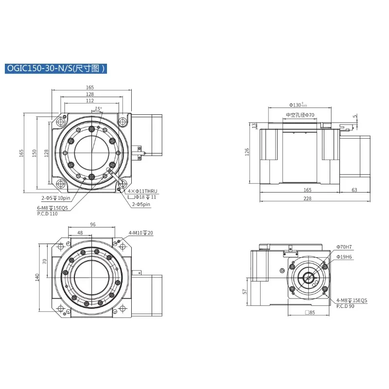 xmsjHarmonic Gear Drive Riduttore di tensione dei denti ipo Ipotooth Piattaforma rotante cava Halberd Wave Gear Rotazione Tavolo da palco