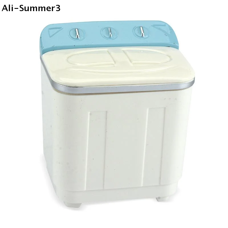 1Pcs Kid's Pretend Play Toy 1:12 Dollhouse Mini Washing Machine Model For Doll House Furniture Decoration DIY Accessories
