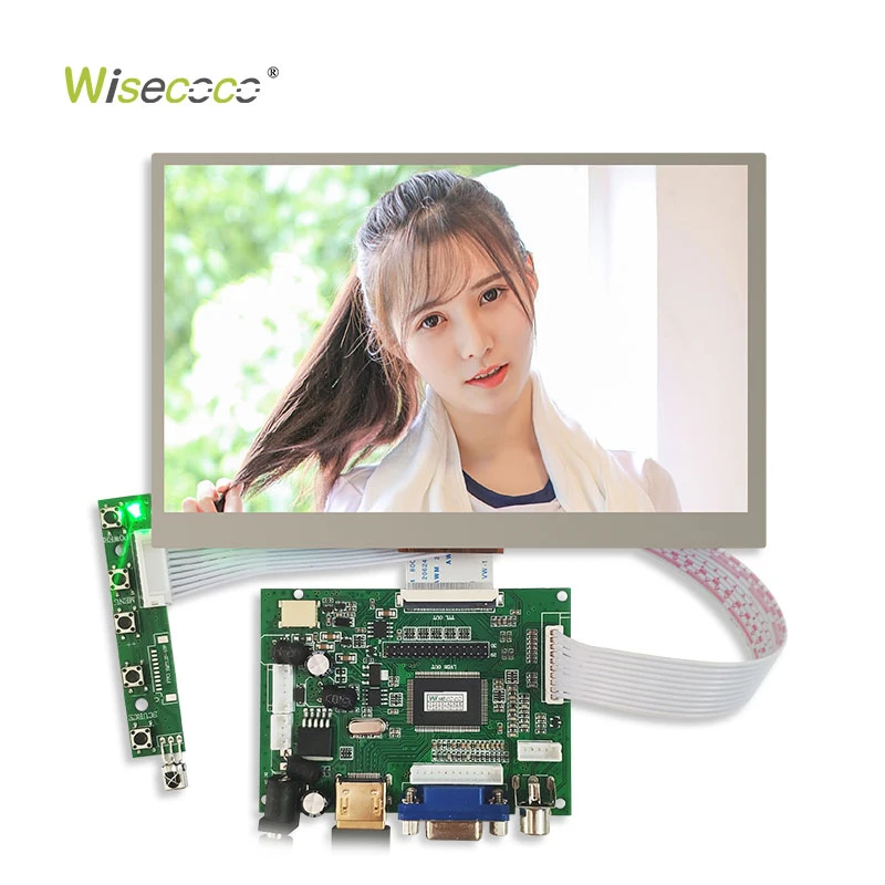 Outdoor Use High Quality 7.0 Inch 1024*600 Lvds 40pin IPS TFT Lcd Display Module for Vending Machine Kiosk Terminals Panel