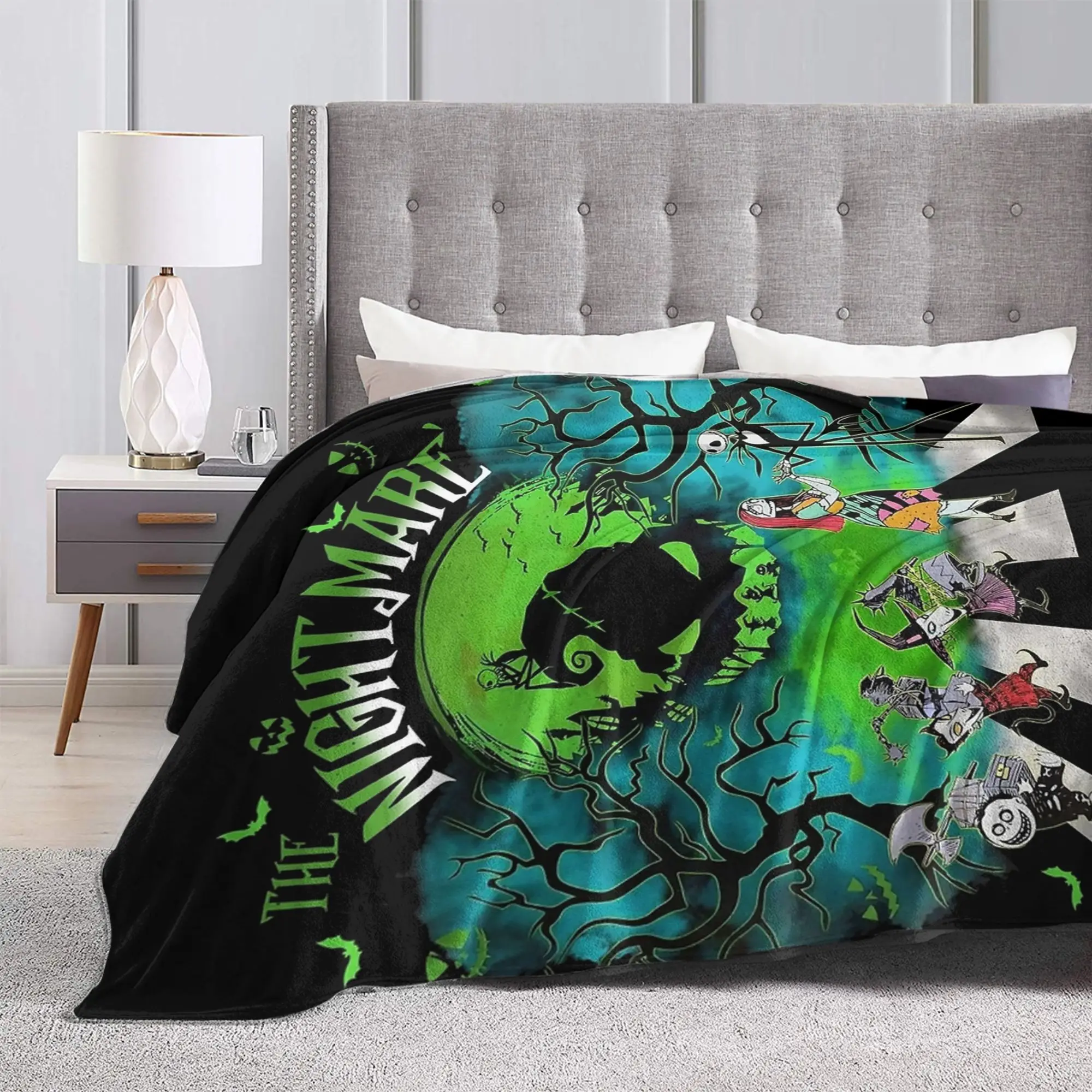 Manta de Franela Oogie Boogie  - Christmas Throw Blanket reseña y precio