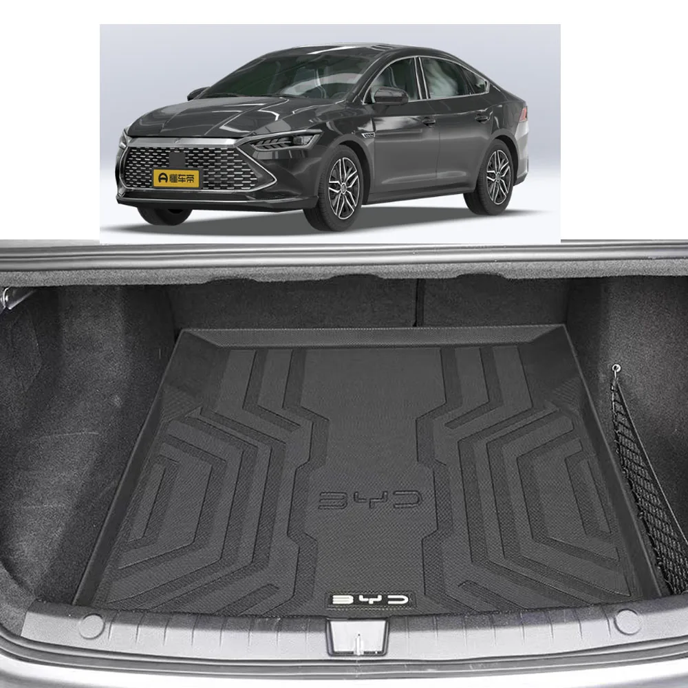

Car Trunk Mats For BYD QIN PLUS DMI Waterproof Rear Backrest Protection Cushion TPE Trunk Tray Floor Mat