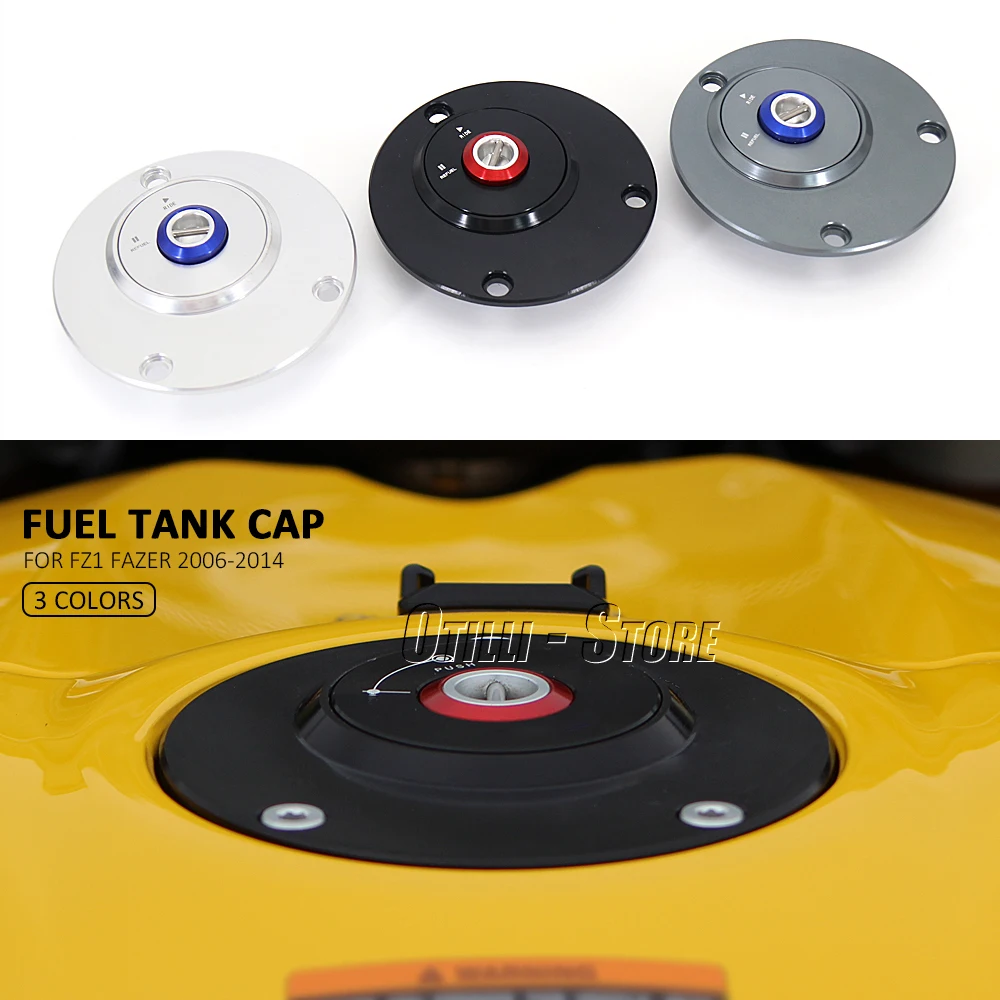 For YAMAHA FZ1 FAZER Motorcycle Accessories Fuel Gas Tank Vented Decorative Oil Cap 2006 2007 2008 2009 2010 2011 2012 2013 2014