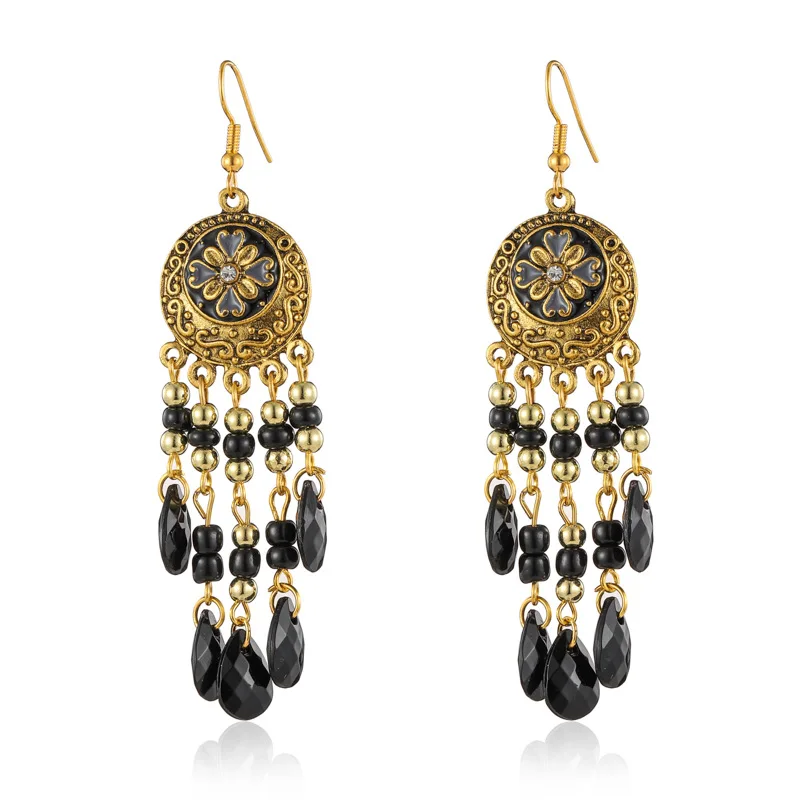 أقراط نسائية مزاجية، بوهيمية عتيقة، أقراط 2026 مجوهرات Tixi، Yiwu Daisy #4