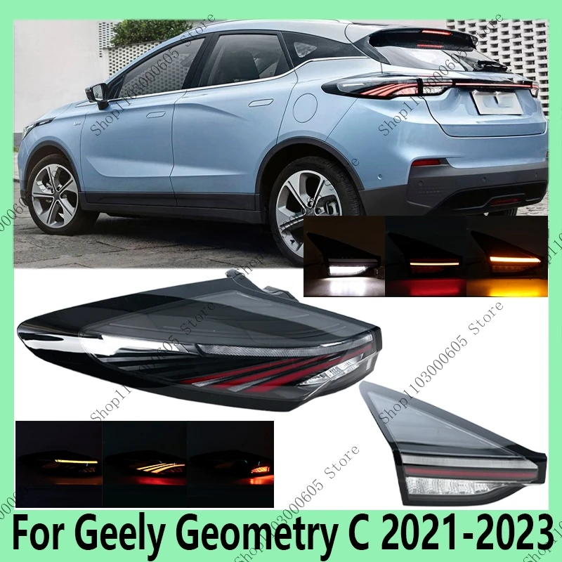 

Для Geely Geometry C 2021 2022 2023, автозапчасти, задний фонарь в сборе, указатель поворота, аварийный стоп-сигнал, фары дальнего света