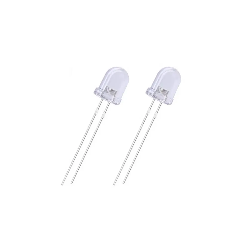 20Pcs 8MM LED Diode Kit 3V Set Light Emitting White Green Red Blue Yellow Pink Purple Orange RGB Fast Slow  Warm LED KIT