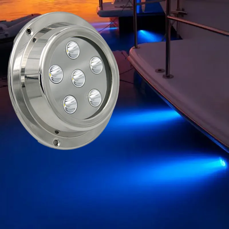 18W 3in1 RGB RGBW Color Changing Marine Swimming Pool Decorative Submersible Ship Transom Under Seawater Boat LED Lights