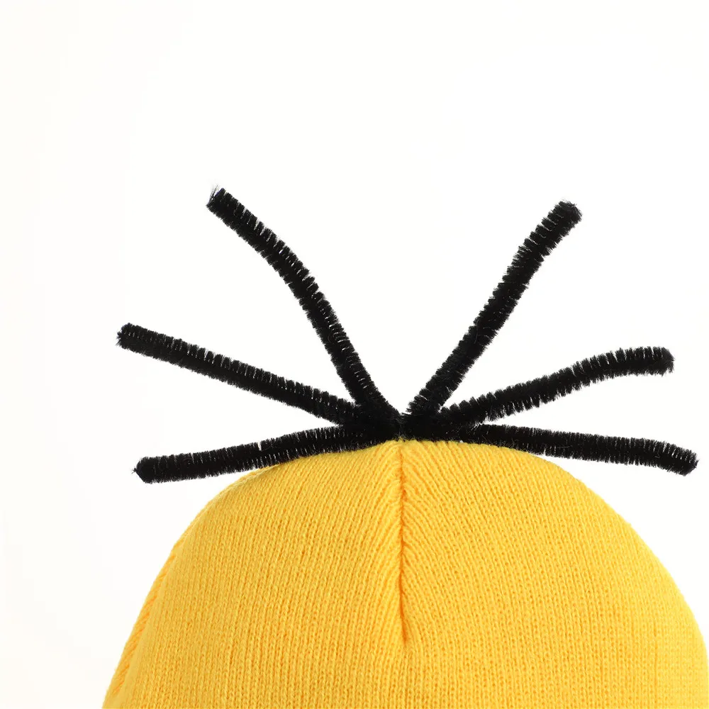 Solid Unisex Beanie Autumn Winter Soft Warm Knitted Hat Gifts Minions Cosplay Cartoon Beanies Women Men Hat