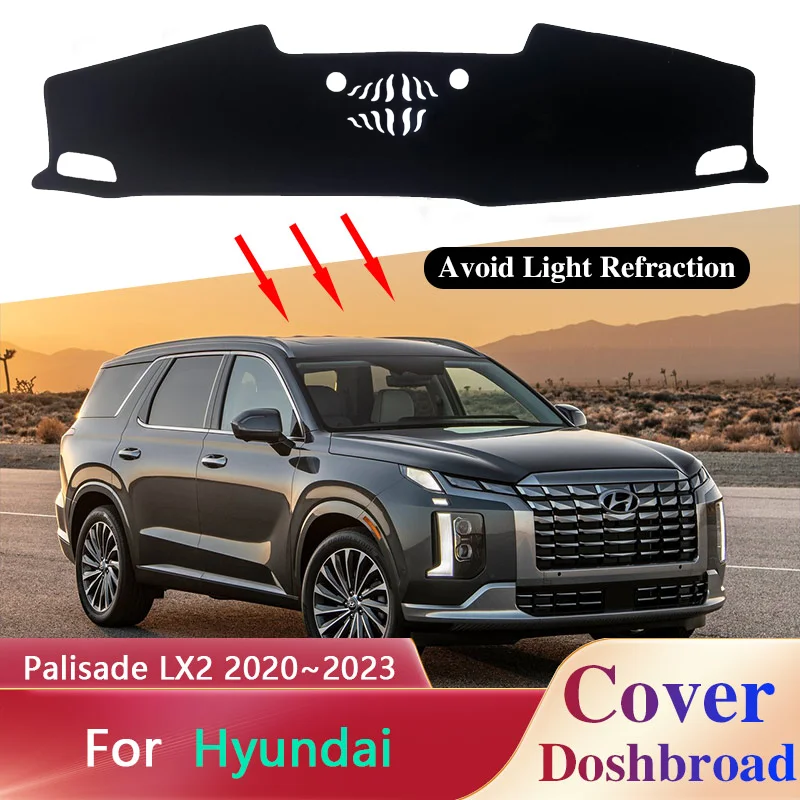 

Dashboard Cover Board Mat Carpet Dashmat for Hyundai Palisade LX2 2020 2021 2022 2023 Sunshade Anti-dirty Anti-sun Cushion Rug