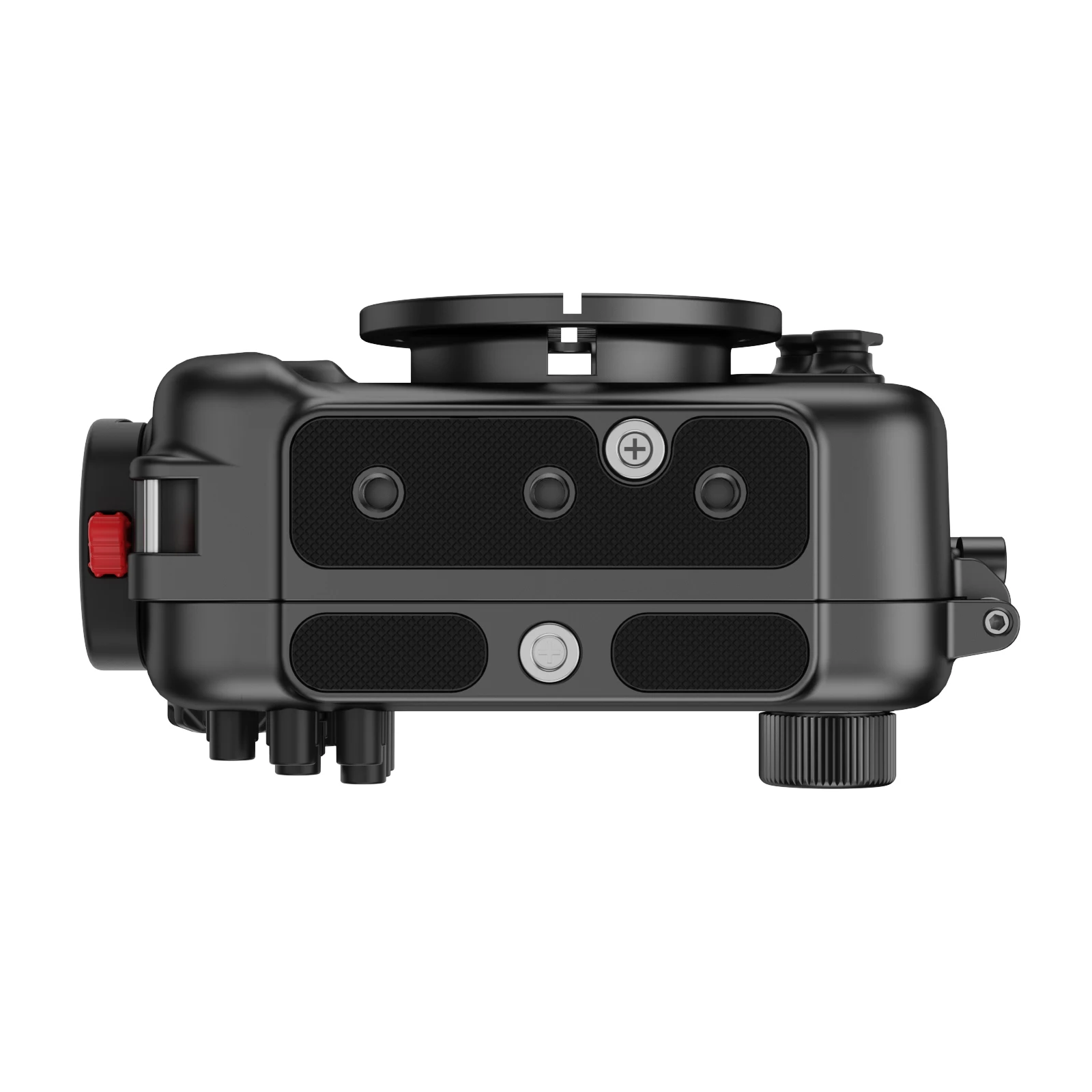 Capa para olympus TG-7 100m/382ft seafrogs caixa de câmera subaquática (preto) material de liga de alumínio sapo marinho 2025 modelo mais recente