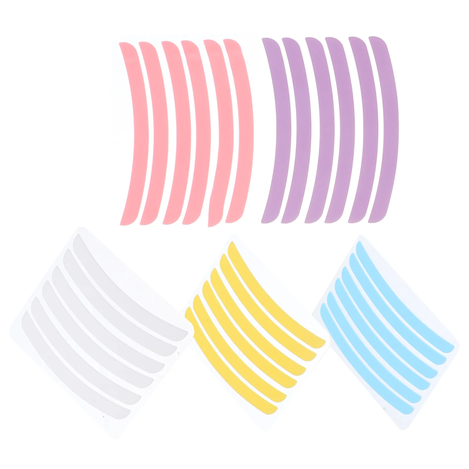 

5 Sheets Silicone Eyelash Lifting Pads Reusable Light Weight Comfortable Fit Most Eye Shapes Easy Clean Beauty Salon Home Use