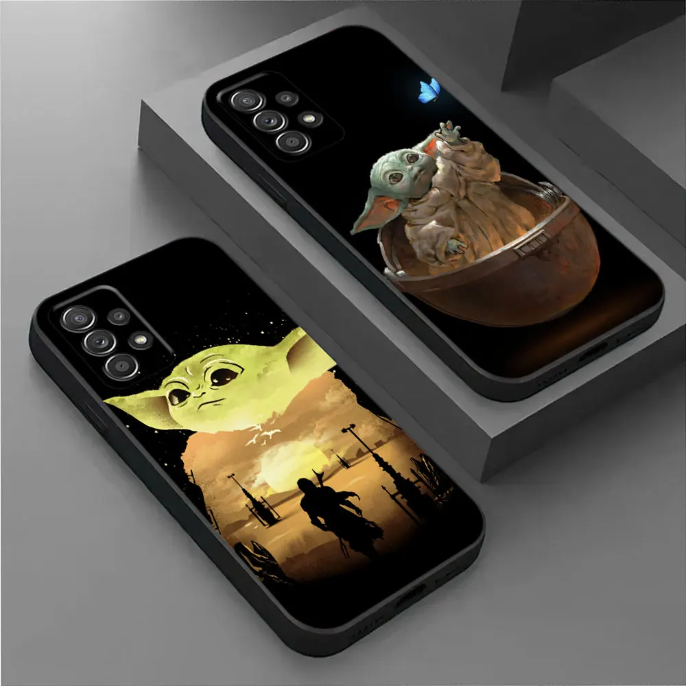 Cute Baby Yodas Phone Case For Samsung Galaxy A17 A57 A37 5G A07 A55 A54 A34 A35 A25 A15 A56 A36 A26 A16 A06 Silicone Back Cover