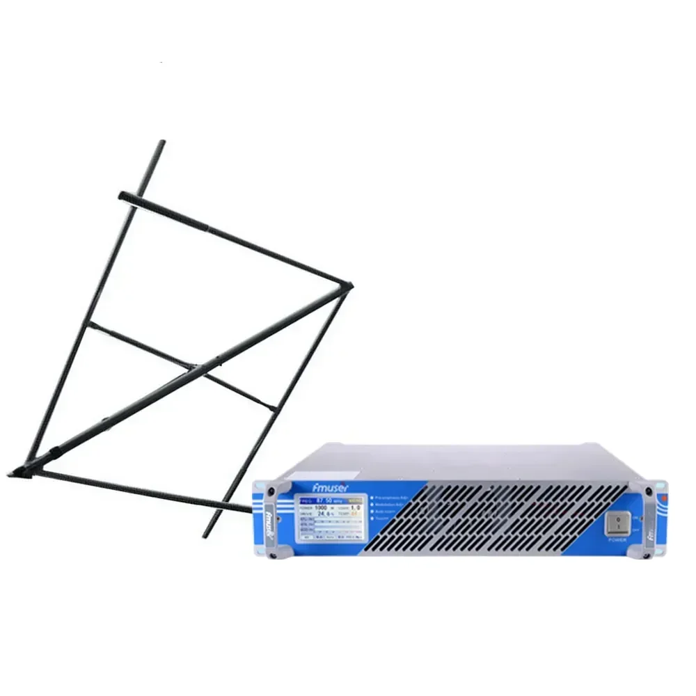 

Fmuser FSN-801 80W FM Radio Audio Transmitter And The CP100 Circular Polarized Antenna With Cable