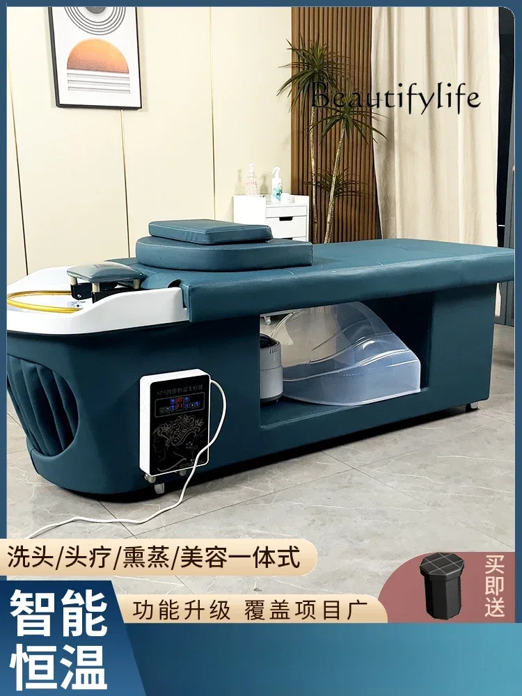 

массажное кресло Head Therapy Shampoo Chair Hair Salon Physiotherapy Bed Water Circulation Fumigation Salon Thai Head Massage T