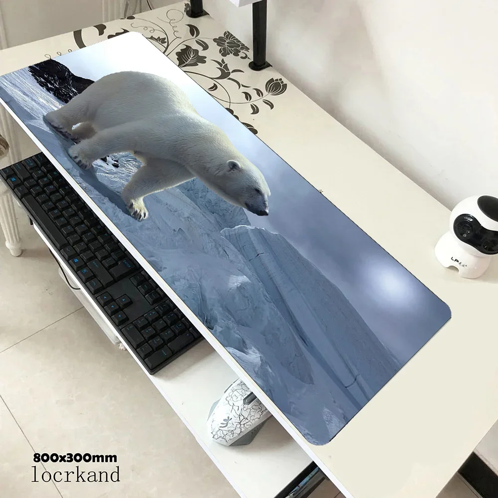 Polar Bear padmouse Kawaii 900x400x4mm gaming mousepad game hot sales mouse pad gamer computer desk home mat notbook mousemat pc