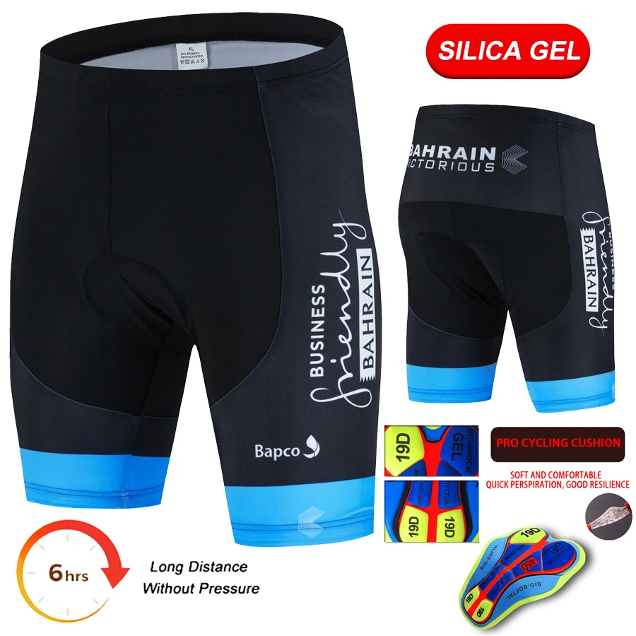 Bahrain 2024, pantalones cortos transpirables para ciclismo para hombre, pantalones cortos para bicicleta de montaña a prueba de golpes, pantalones