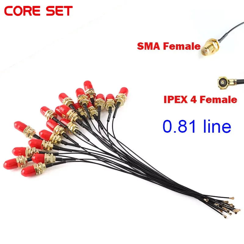 2 шт. SMA/RP-SMA гнездо к MHF4 IPX4 IPX RF штекер Косичка-кабель для мини-карты PCI 0,81 мм, плата Intel WIFI 15 см