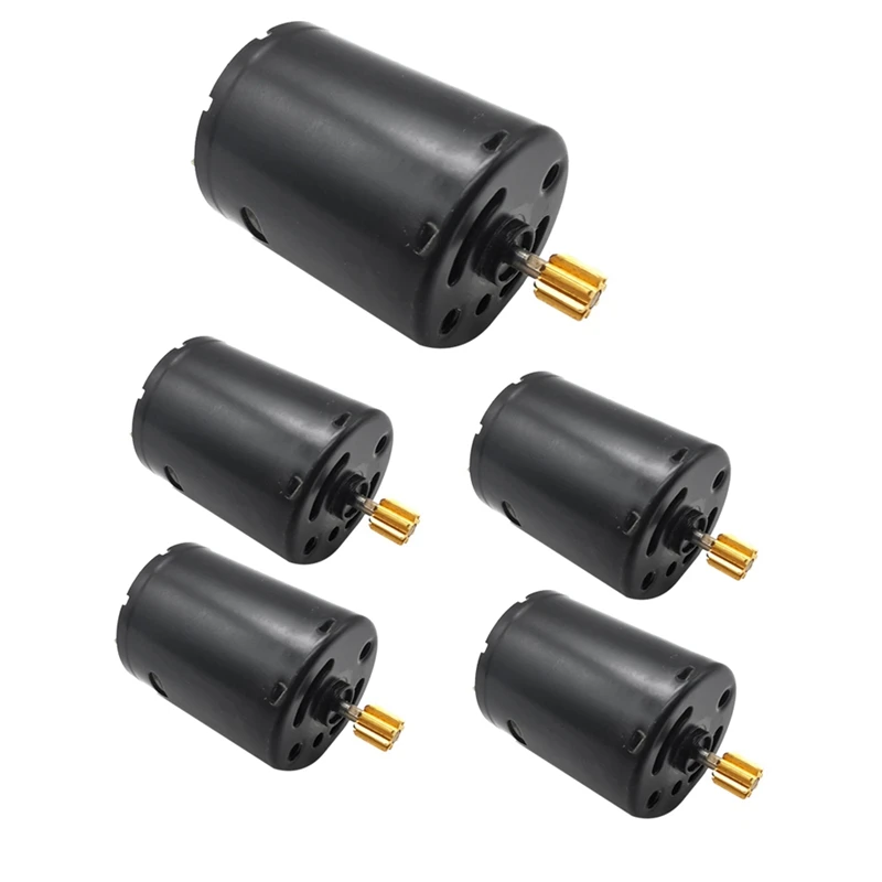 

5X RC Car 6V 370 Brushed Motor For WPL C14 C24 C34 B14 B24 B16 B36 1/16 RC Truck Car Upgrade Parts Accessories