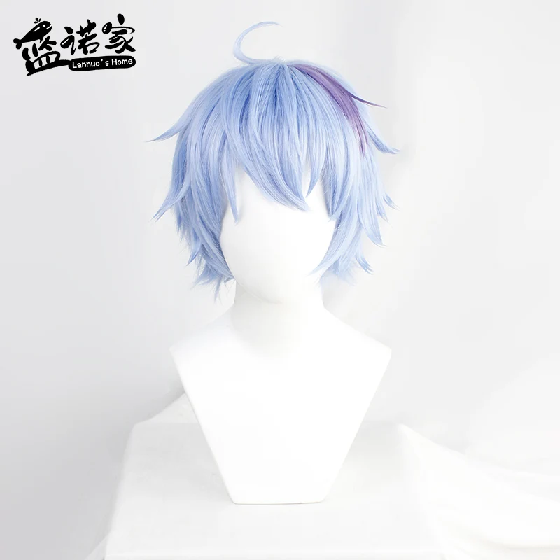 Virtual YouTube Vtuber Mou Huan Jun Cos Cosplay Wig Halloween Carnival Party Props Synthetic Hair Heat Resistant Fiber + Wig Cap