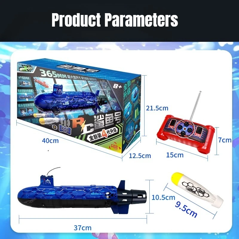 Draadloos RC Opladen Onderzeeër Zweven Oorlogsschip Model Universele Afstandsbediening Boot Model Speelgoed Multiplayer Competitie Schip Cadeau