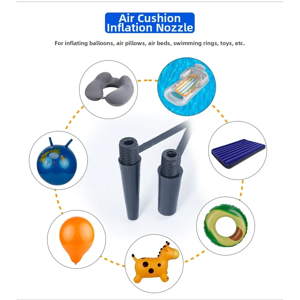 Portable Air Nozzle Adapter for Pump Multifunctional Connector with Four in One Design for Quick Inflation of Sports Balls