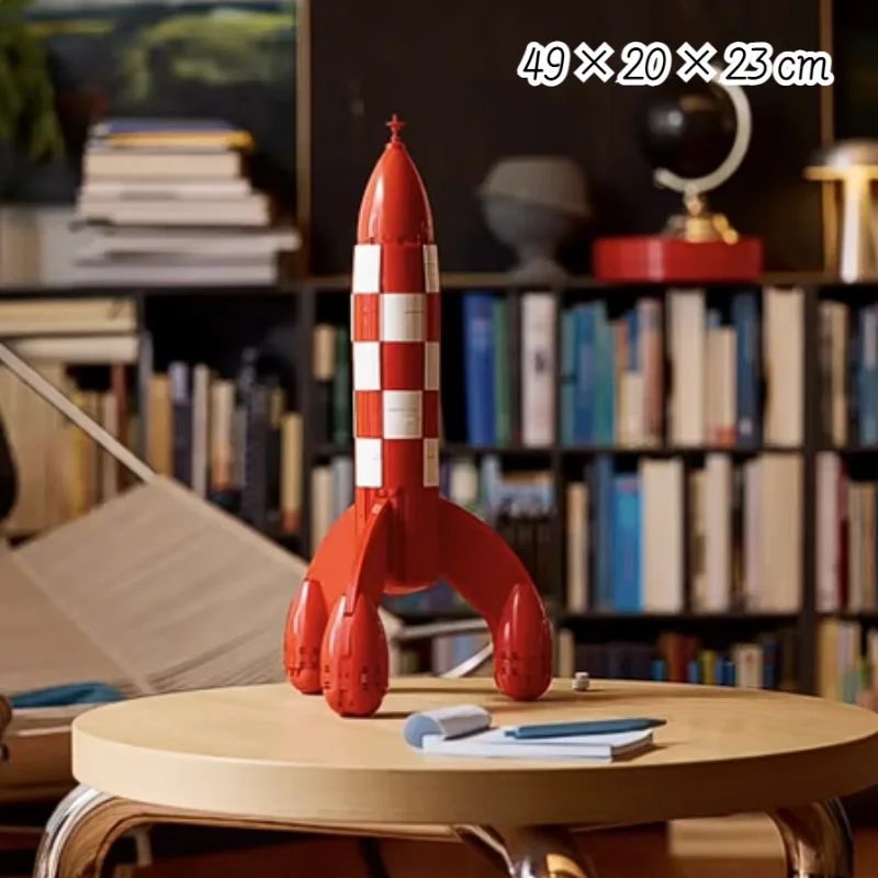 In Stock 1283PCS Creative Ideas Moon Assemble Model Rocket Building Blocks DIY Toys for Friends Birthday Christmas Gifts view 3