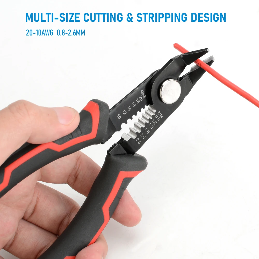 Multi-Functional Electrician Wire Stripper & Crimper Tool - Perfect For Peeling & Network Cabling