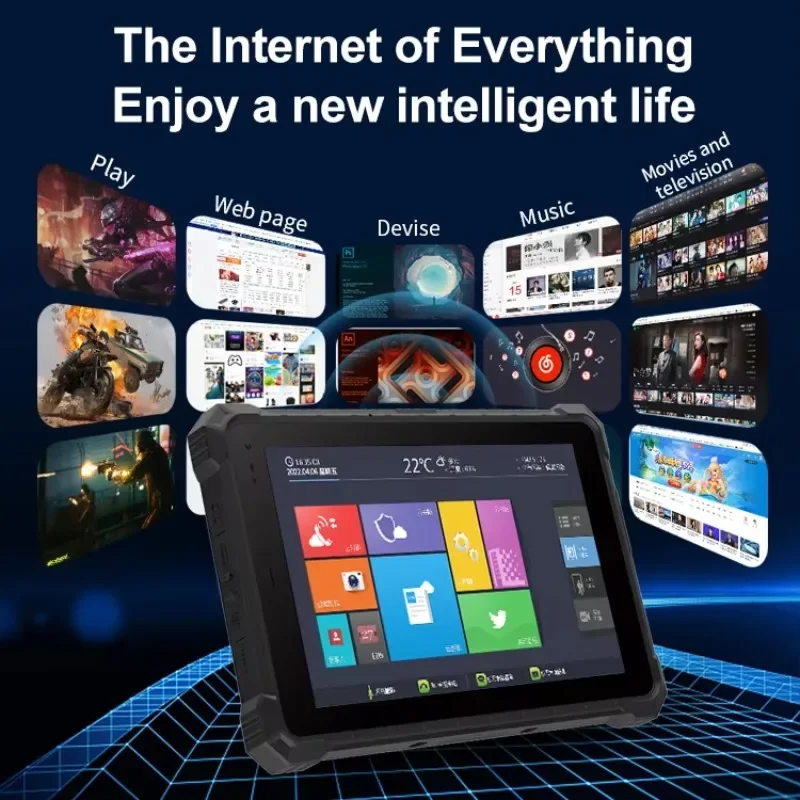 

NEW Ip68 Certified 10.1 Inch Android OS IP68 Waterproof Fingerprint Scanner Sunlight Readable Display Rugged Industrial Tab