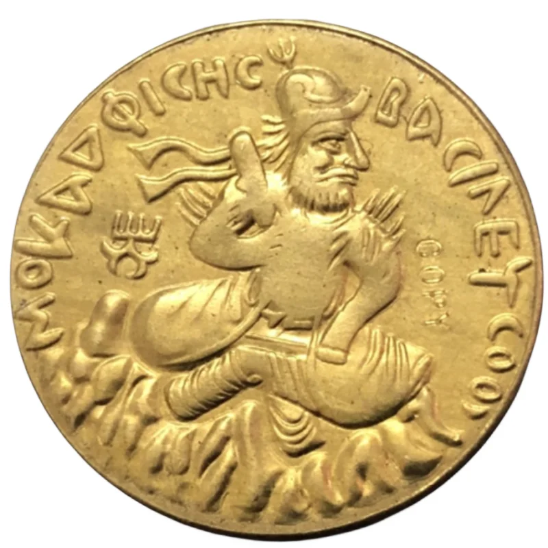 

100-128 Years India (ancient) (Kushan) 2 Dinar-Vima Kadphises Copy Coin