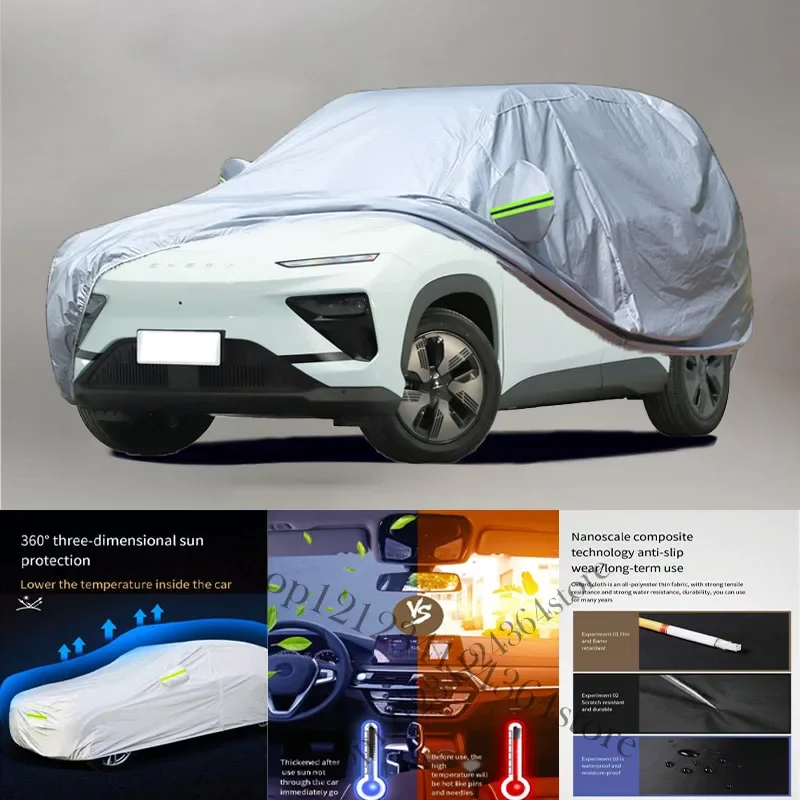 

For Chery EQ7 Auto Anti snow Anti dust Anti-uv Anti peeling paint And Anti Rainwater 210t car cover Car cover protection