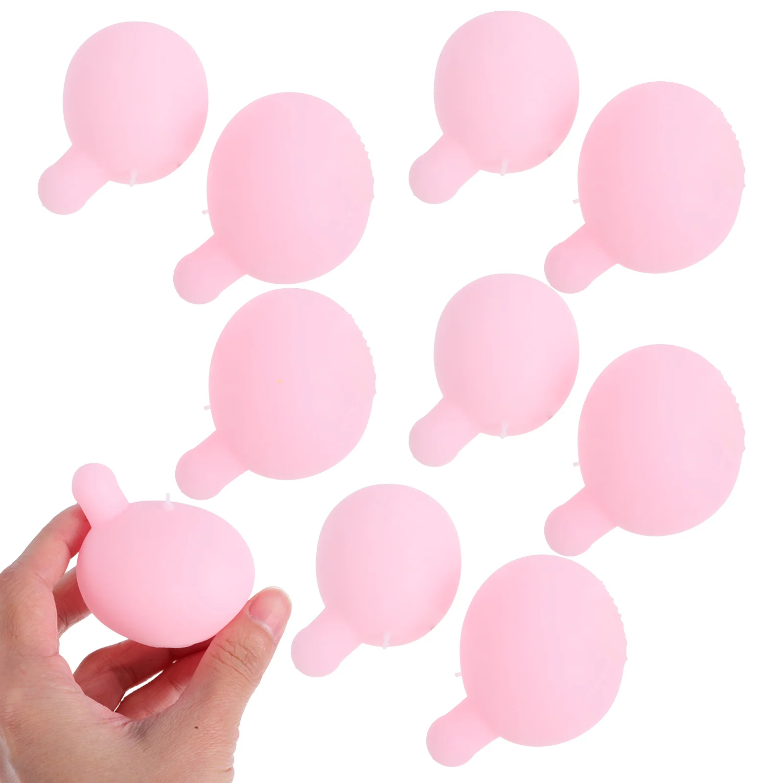 12 pièces presse bulle insérer rose Silicone noyau intérieur pour bricolage bulle soufflage presser insérer balles soulagement du Stress recharges