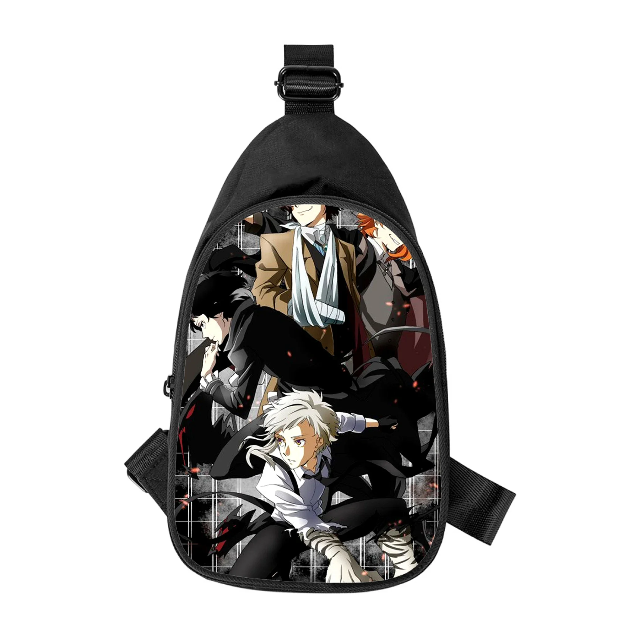 Sac de poitrine à bandoulière Bungo Stray Dogs Anime pour hommes et femmes, sac de taille d'école, sac de poitrine masculin, sac initié en alertes onale, mari, impression 3D, nouveau