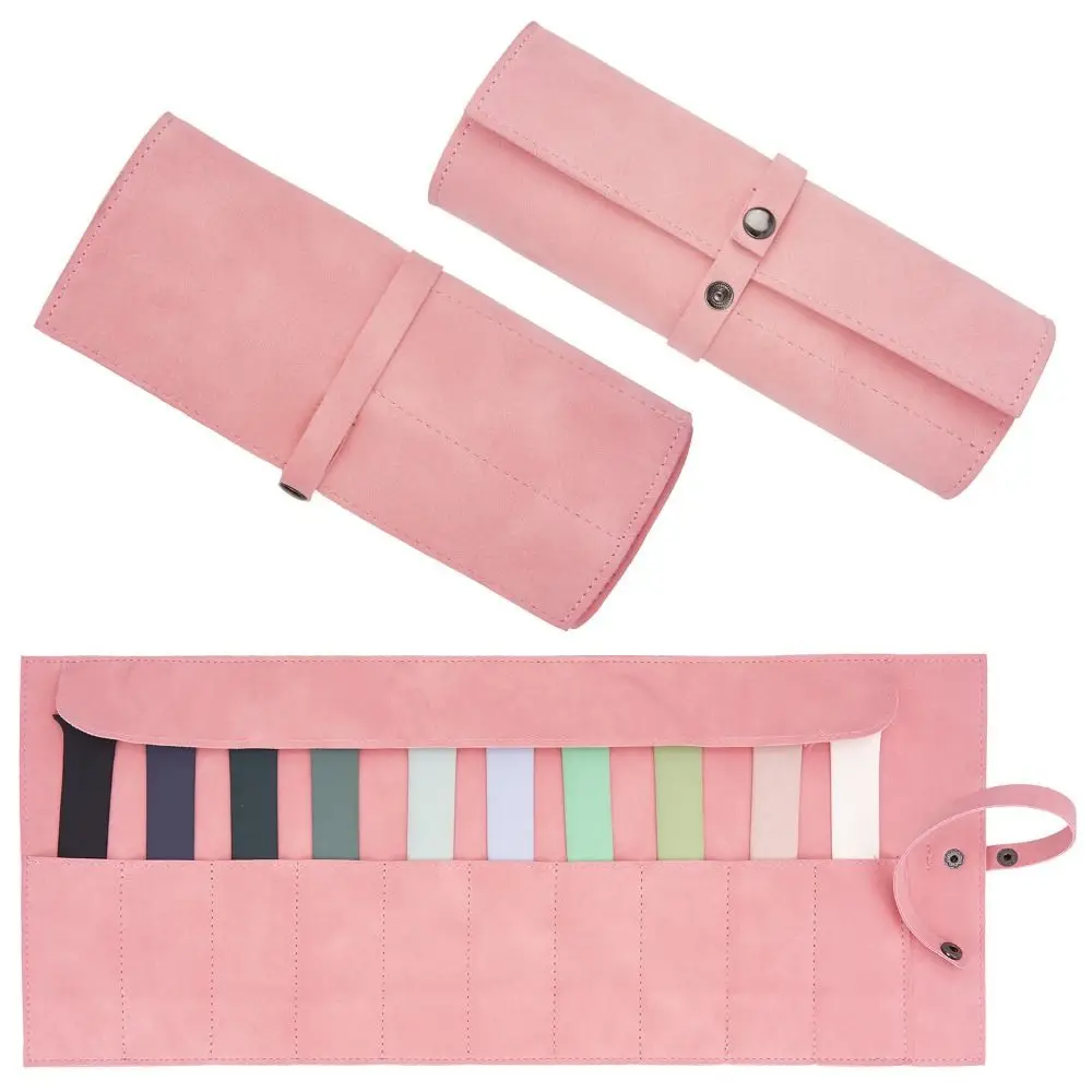 Matte Leather Watch Straps Bag Lightweight Portable Watch Organizer Case 5/10 Slots Scratch Resistant Watch Band Case