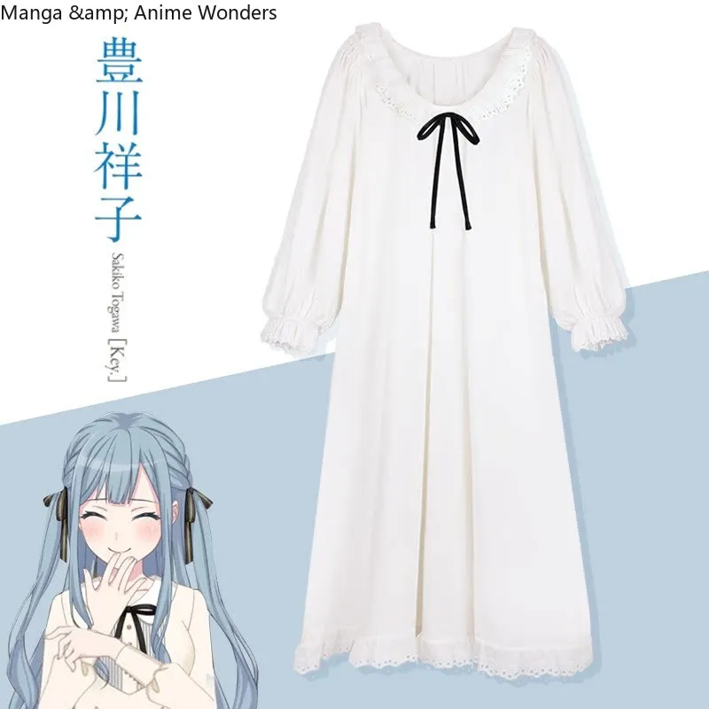 

Anime Girls Band Cry Oblivionis Cosplay Pajamas Nighty Nightgown Nightclothes Night Skirt Sleepshirts Gift Figures