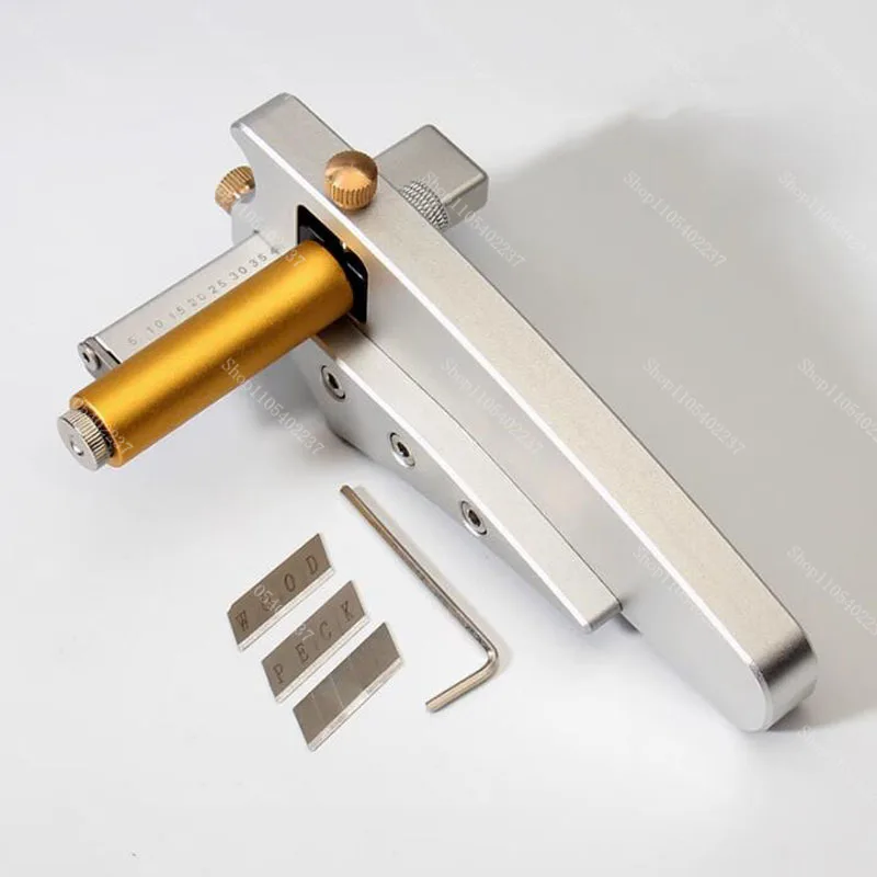 Adjustable Handheld Leather Belt Cutter Aluminum Alloy Body Width 0.5 6.5 cm Thickness Max 6mm DIY Tool
