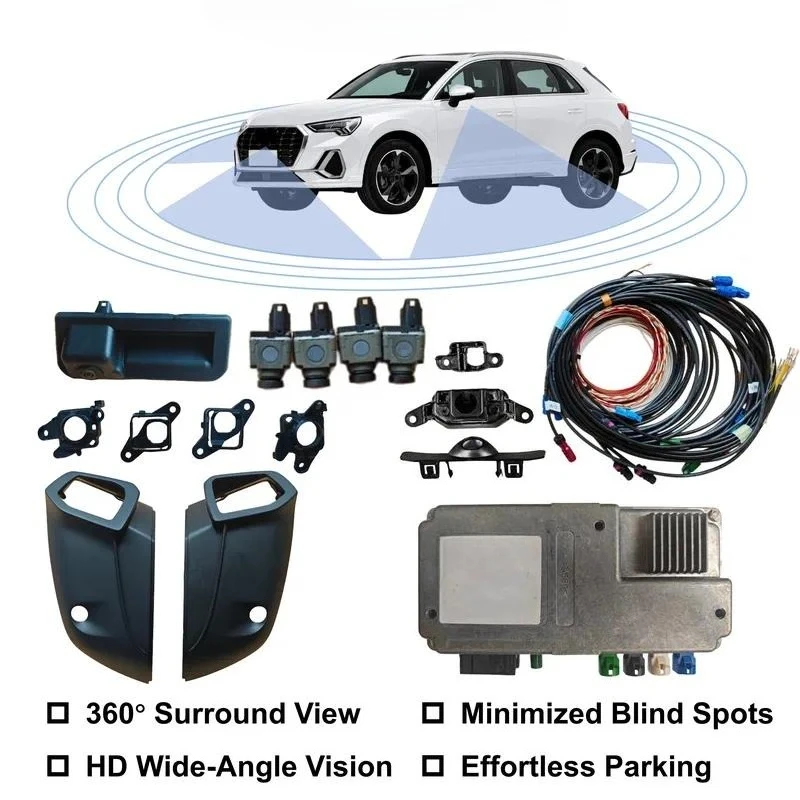 360 Panoramic Surround Area View Camera System for Q3 2018-2026 Parking Assistance Driving Safety Upgrade Retrofit Kit