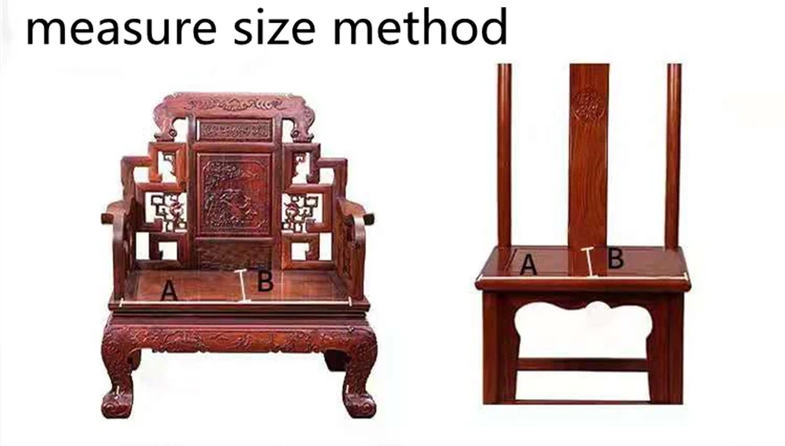 Custom Chinese Chair Cushions Seat Pads for Armchair Sofa Dining Chair,  Anti-Slip, Zipper, with Ties, Universal in all seasons,