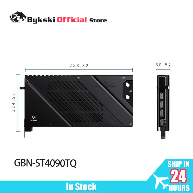 Granzon GBN-ST4090TQ GPU Block for ZOTAC RTX4090 Trinity OC/AMP Extreme AIRO Water Cooling / Video Card /T2 Red Copper Material