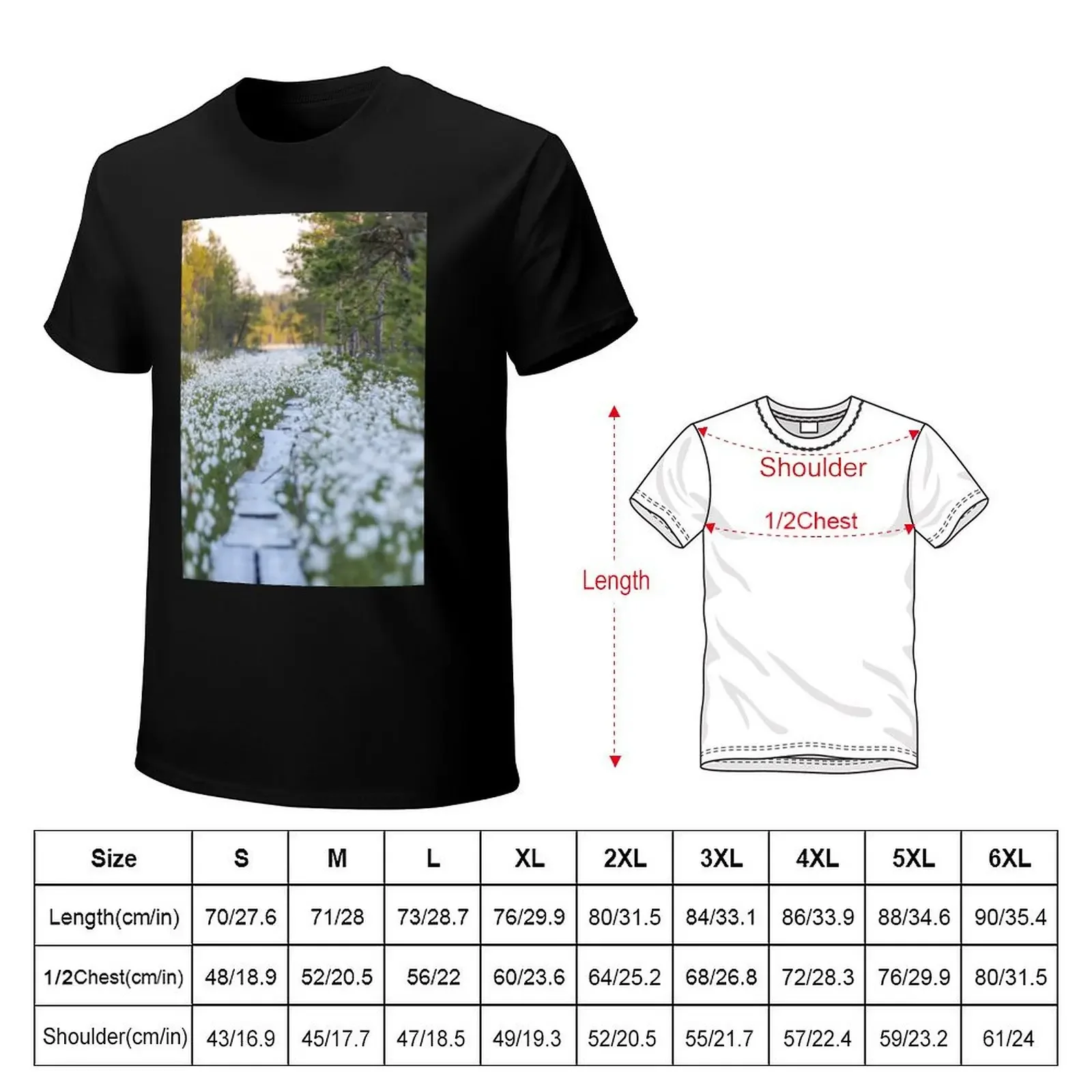 Marsh landscape T-Shirt anime t shirts customs summer clothes mens graphic t-shirts funny