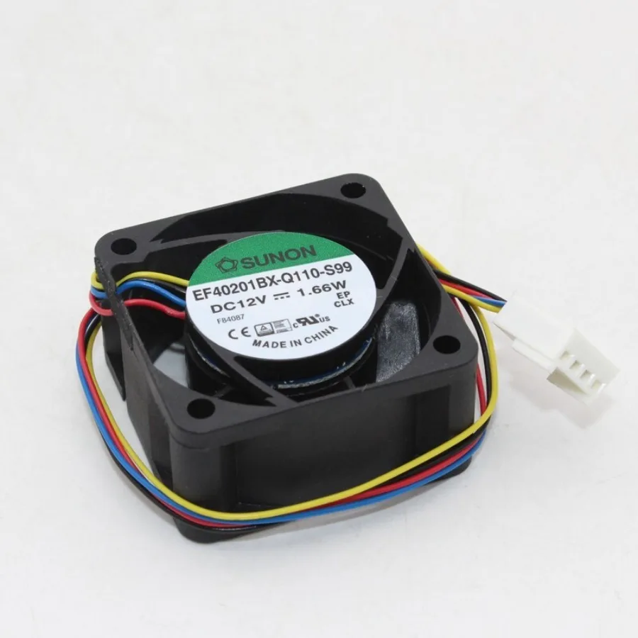 AA for SUNON EF40201BX-Q110-S99 12V 1.66W 4020 Quiet fan 4 cm Large air volume fan -