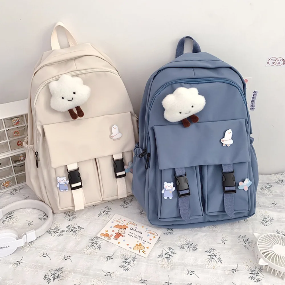 Schoolbag Women\'s Korean Edition Harajuku ulzzang High School Student Instagram Style Minimalist Forest Series Large Capacity