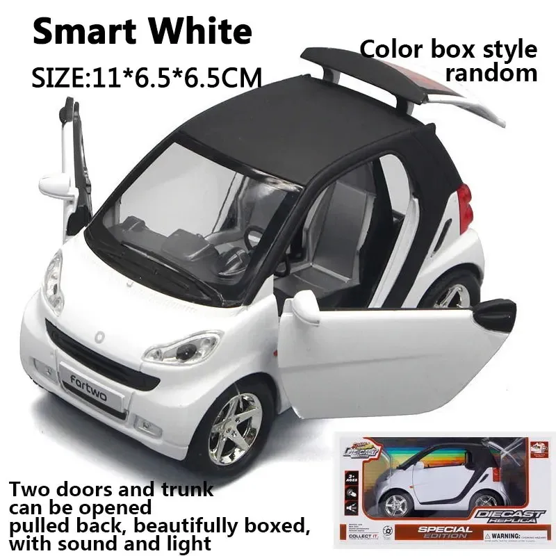 

Children's Toy Car Alloy Car Model Boy Mercedes-Benz SMART Car Model Toy Car Alloy Car Model Cake Ornaments Pull Back Car