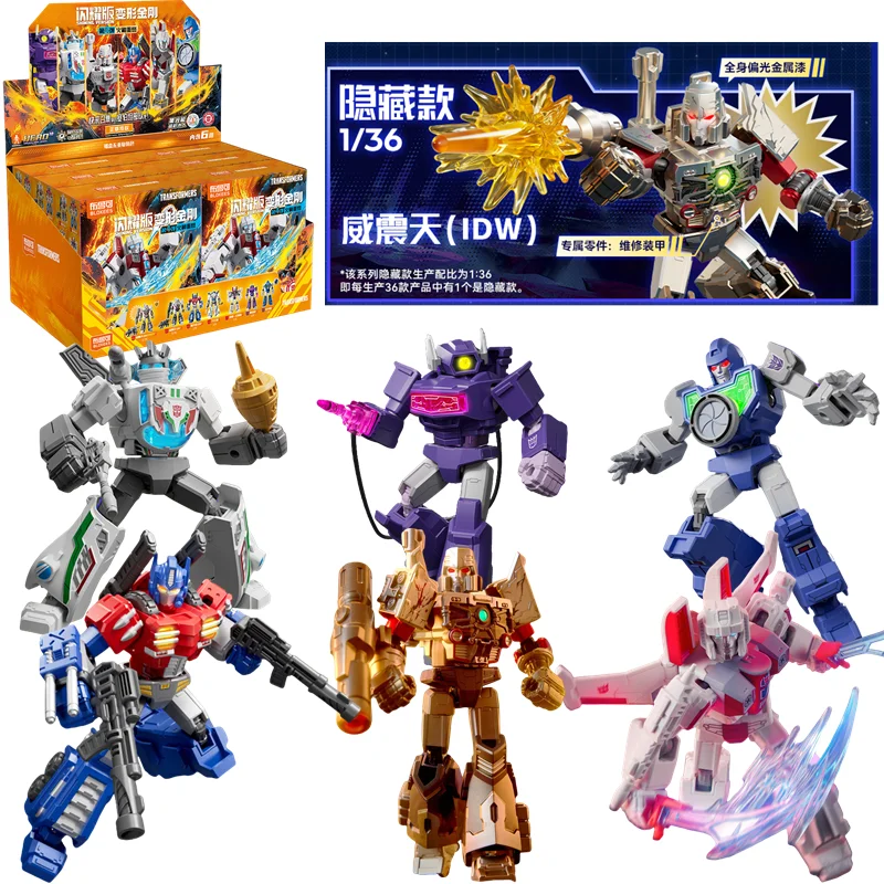 LED BLOKEES Transformers Megatron Wheeljack Starscream Shockwave Mirino Optimus Prime Action Figures Anime Modello Giocattoli Regali