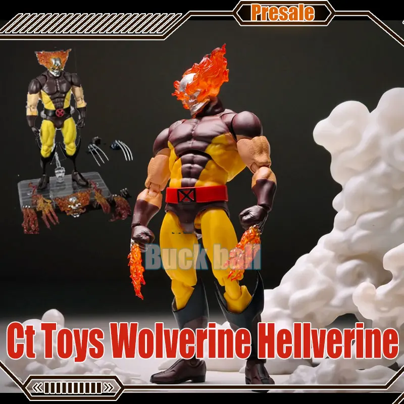 New Hot Ct Toys Wolverine Hellverine Action Figure Mafex 096 X-Men Anime Figures Model Doll Figures Collect Customized Toy Gifts