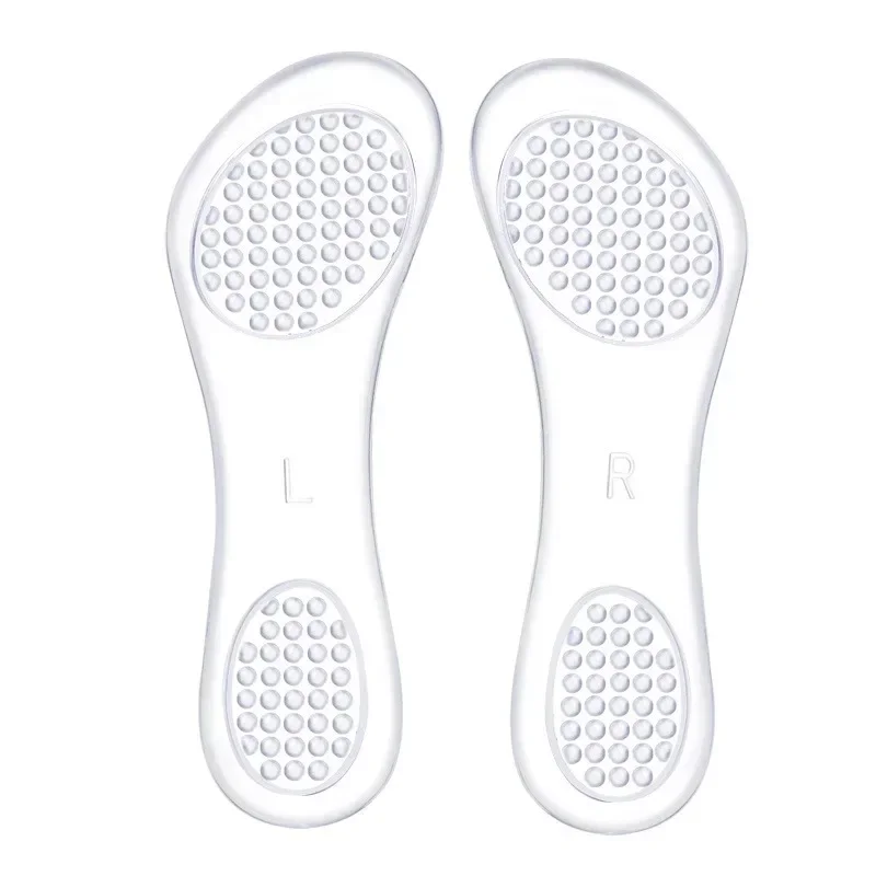 Women Silicone Insole Heels Single Sandals Gel Shoes Insoles Self-adhesive Insole Non-slip Shoe Pads Shock-absorbing Shoes Sole